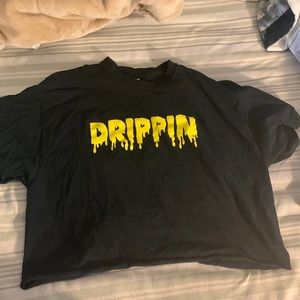 Gildan cropped tee shirt